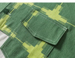 Cargar imagen en el visor de la galería, Cazadora Vaquera Estampado Verde 'Matsuri'
