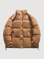 Cargar imagen en el visor de la galería, Chaqueta Acolchada Marrón de Algodón 'Kuri'
