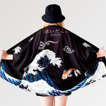 Cargar imagen en el visor de la galería, Chaqueta Kimono Carpa de Kanagawa 'Anpanman'
