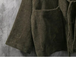 Cargar imagen en el visor de la galería, Chaqueta Kimono de Terciopelo 'Gurinkaki'
