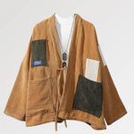 Cargar imagen en el visor de la galería, Chaqueta Kimono de Terciopelo 'Kyameru'
