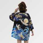 Cargar imagen en el visor de la galería, Chaqueta Kimono Estampado Luz de Luna 'Satsunan'
