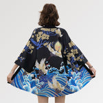 Cargar imagen en el visor de la galería, Chaqueta Kimono Estampado Luz de Luna 'Satsunan'
