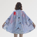 Cargar imagen en el visor de la galería, Chaqueta Kimono Grullas Japonesas 'Ogon Bat'
