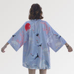 Cargar imagen en el visor de la galería, Chaqueta Kimono Grullas Japonesas 'Ogon Bat'
