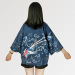 Cargar imagen en el visor de la galería, Chaqueta Kimono Mujer Estampado Floral 'Nansei'
