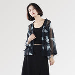 Cargar imagen en el visor de la galería, Chaqueta Kimono Mujer Transparente 'Amakusa'
