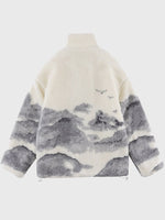 Cargar imagen en el visor de la galería, Chaqueta Polar con Cremallera Estampado Niebla 'Ichihara'
