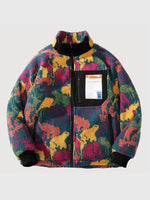 Cargar imagen en el visor de la galería, Chaqueta Polar con Cremallera Estampado Sabana 'Kitagawa'
