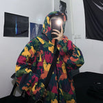 Cargar imagen en el visor de la galería, Chaqueta Polar con Cremallera Estampado Sabana 'Kitagawa'
