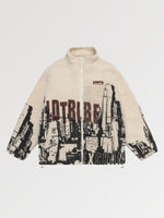 Cargar imagen en el visor de la galería, Chaqueta Polar Estampado Building 'Yongin'
