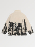 Cargar imagen en el visor de la galería, Chaqueta Polar Estampado Building 'Yongin'
