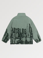 Cargar imagen en el visor de la galería, Chaqueta Polar Estampado Building 'Yongin'
