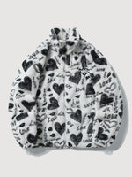 Cargar imagen en el visor de la galería, Chaqueta Polar Estampado Corazón 'Shinzo'
