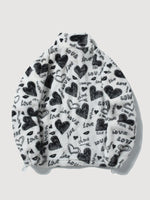 Cargar imagen en el visor de la galería, Chaqueta Polar Estampado Corazón 'Shinzo'
