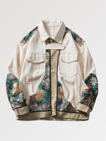 Cargar imagen en el visor de la galería, Chaqueta Vaquera Estampado Vintage 'Masaki'
