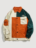 Cargar imagen en el visor de la galería, Chaqueta Vintage de Pana 'Patchwork'
