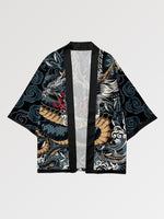 Cargar imagen en el visor de la galería, Conjunto Kimono Corto 'Dragón Tradicional'
