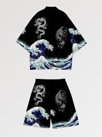 Cargar imagen en el visor de la galería, Conjunto Kimono Short 'Bakuzen'
