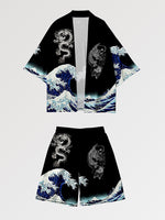Cargar imagen en el visor de la galería, Conjunto Kimono Short 'Bakuzen'

