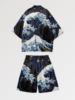 Cargar imagen en el visor de la galería, Conjunto Kimono Short 'Fukui'
