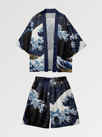 Cargar imagen en el visor de la galería, Conjunto Kimono Short 'Fukui'
