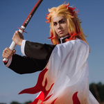 Cargar imagen en el visor de la galería, Cosplay Kyojuro Rengoku Demon Slayer
