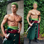 Cargar imagen en el visor de la galería, Cosplay Roronoa Zoro Verde One Piece
