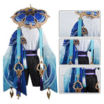 Cargar imagen en el visor de la galería, Cosplay Scaramouche Genshin Impact azul
