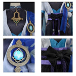 Cargar imagen en el visor de la galería, Cosplay Scaramouche Genshin Impact azul
