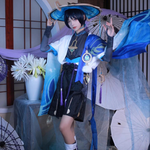 Cargar imagen en el visor de la galería, Cosplay Scaramouche Genshin Impact azul
