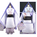 Cargar imagen en el visor de la galería, Cosplay Scaramouche Genshin Impact blanco y morado
