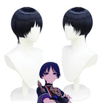 Cargar imagen en el visor de la galería, Cosplay Scaramouche Genshin Impact blanco y morado
