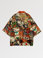 Cargar imagen en el visor de la galería, Haori Japonés 'Daruma'
