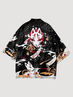 Cargar imagen en el visor de la galería, Haori Japonés 'Kitsune'
