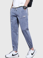 Cargar imagen en el visor de la galería, Jean Azul con Cordón para Hombre 'Okaya'

