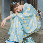 Cargar imagen en el visor de la galería, Kimono Estampado Japonés Mujer 'Bizan'
