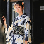 Cargar imagen en el visor de la galería, Kimono Estampado Japonés Mujer 'Tengu'
