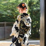 Cargar imagen en el visor de la galería, Kimono Estampado Japonés Mujer 'Tengu'
