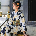 Cargar imagen en el visor de la galería, Kimono Estampado Japonés Mujer 'Tengu'
