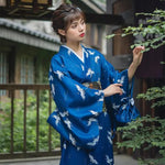 Cargar imagen en el visor de la galería, Kimono Estilo Japonés Mujer 'Ofunato'
