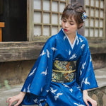 Cargar imagen en el visor de la galería, Kimono Estilo Japonés Mujer 'Ofunato'
