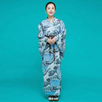 Cargar imagen en el visor de la galería, Kimono Japonés Mujer 'Ninohe'
