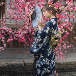 Cargar imagen en el visor de la galería, Kimono Japonés Mujer 'Sannosawa'
