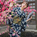 Cargar imagen en el visor de la galería, Kimono Japonés Mujer 'Sannosawa'
