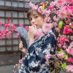 Cargar imagen en el visor de la galería, Kimono Japonés Mujer 'Sannosawa'
