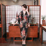 Cargar imagen en el visor de la galería, Kimono Japonés Mujer 'Shirouma'

