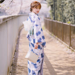 Cargar imagen en el visor de la galería, Kimono Japonés Mujer Tradicional
