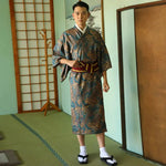 Cargar imagen en el visor de la galería, Kimono Japonés para Hombre de Seda 'Haruna'
