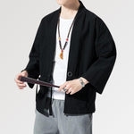 Cargar imagen en el visor de la galería, Kimono Negro Hombre
